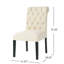 Élégante chaise de salle à manger 2 - avec base 2 chaises au look moderne, revêtement en bois franc