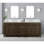 Ensemble de meuble-lavabo double 84 po Akintunde-608980198