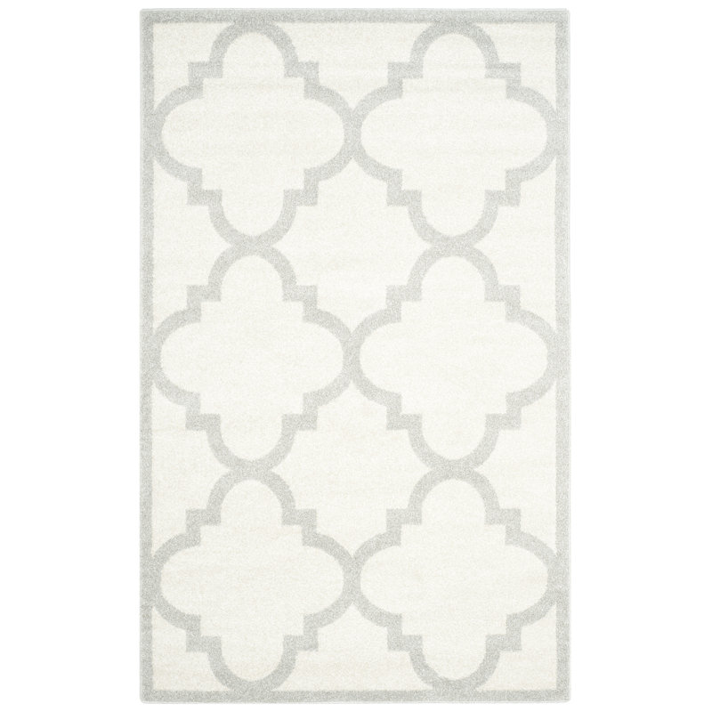 Tapis beige / gris Ammundsen, Rectangle 2 pi 6 po x 4 pi
