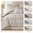 Perryn Neutral Vintage Jacquard 7-Piece King Comforter Set-123553347-123553346