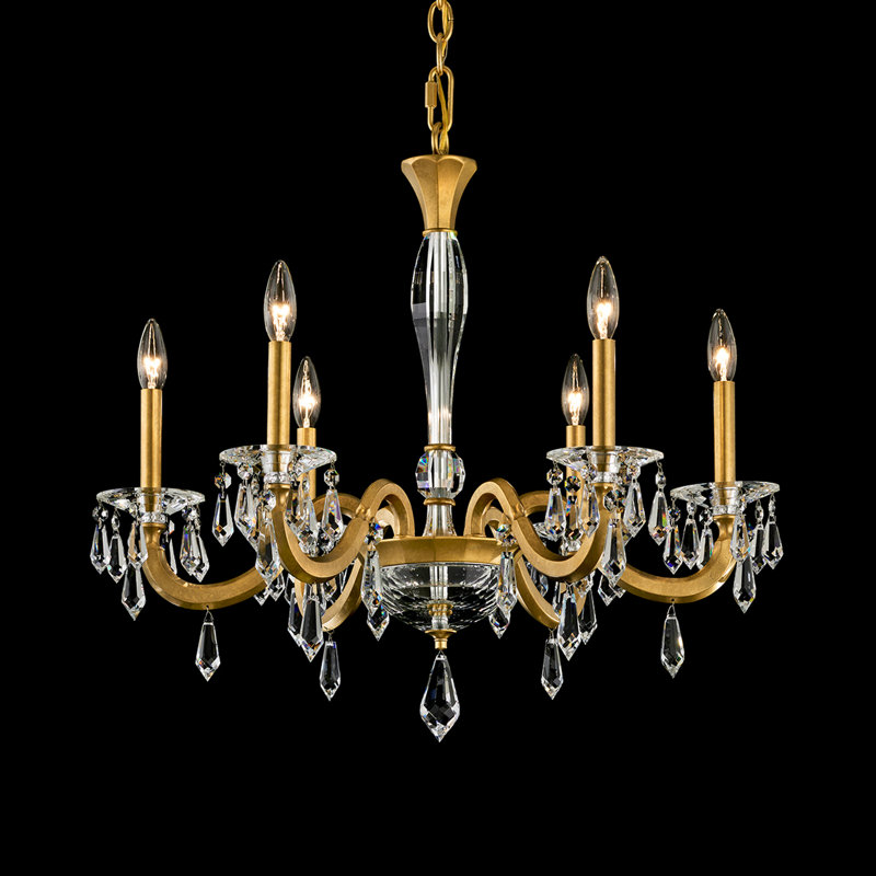 Napoli 6 - Light Chandelier, Heirloom Gold