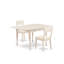 L'ensemble de table de cuisine 3 pièces pour petits espaces comprend une table de salle à manger rectangulaire avec Dropleaf et 2 chaises en similicuir, blanc lin-106903674