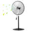 Ventilateur oscillant industriel à 3 vitesses avec hauteur réglable-115329777