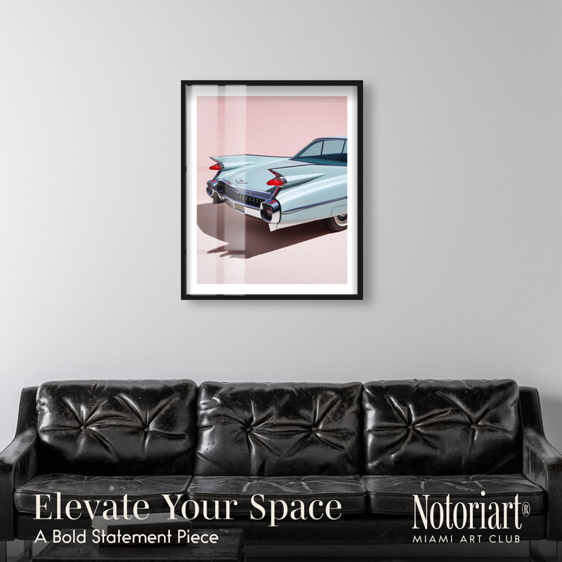 Décoration murale glamour rose et cadavre à motif d'ombre par Notoriart, cadre noir, 30 x 36, 37"H x 31"W, Black Frame