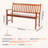 50 Solid Wood Garden Bench with 800 lbs Capacity