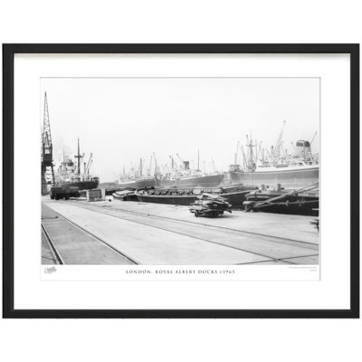 London, Royal Albert Docks C1965 by Francis Frith - Single Picture Frame Print