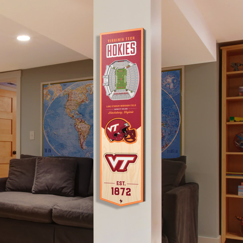 Memphis Tigers 3D Wall Décor, Virginia Tech Hokies