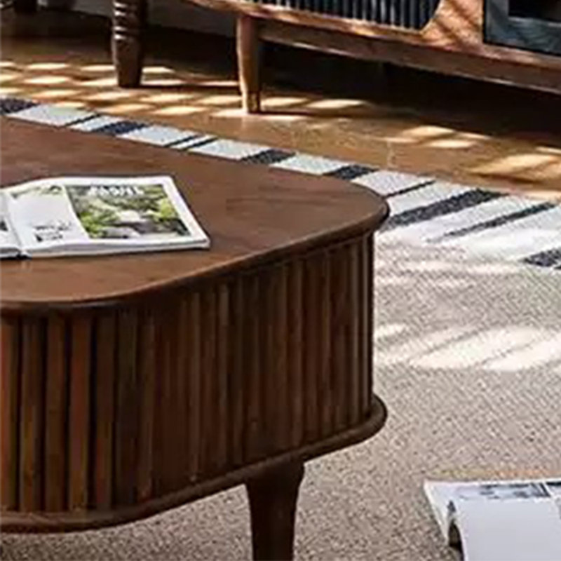 Élégante table basse à colonne romaine avec cuivre pur