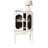 Retro White Manufactured Wood Accent Cabinet-452331762