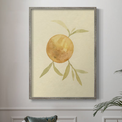 «Dappled Oranges II», reproduction encadrée - bois massif