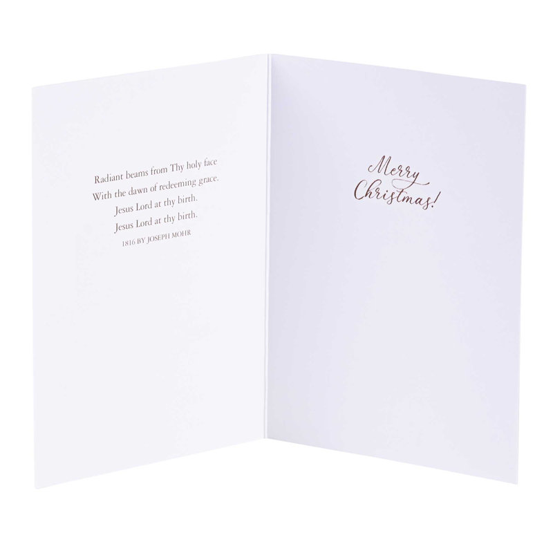 Ensemble de cartes Noël nuit silencieuse