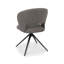 STELLA 360° RETURN SWIVEL CHAIR - BOUCLE FABRIC - BLACK SAND POWDER COATED LEGS (SINGLE)-667834417