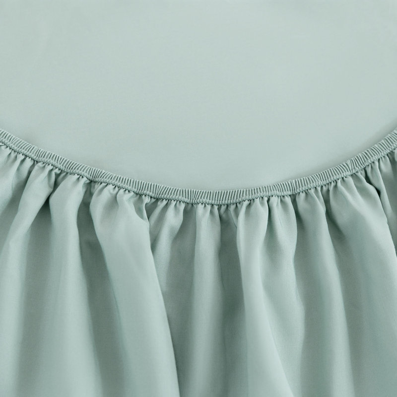 Ensemble de draps soyeux en rayonne de bambou rafraîchissant avec taie d'oreiller, Brume