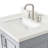 31'' Single Bathroom Vanity with White Quartz Top-93359439
