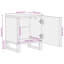 Alysan 40cm W Metal Bedside Table