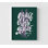 «Grace On Grace», affiche rustique de Jean 1: 16, impression affiche vert foncé, décor biblique moderne, affiche de fleur mauve, grande art biblique
