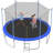 14FT Trampoline For Kids With Safety Inner Enclosure Net, Easy Assembly Round Outdoor Recreational Trampoline High Stability