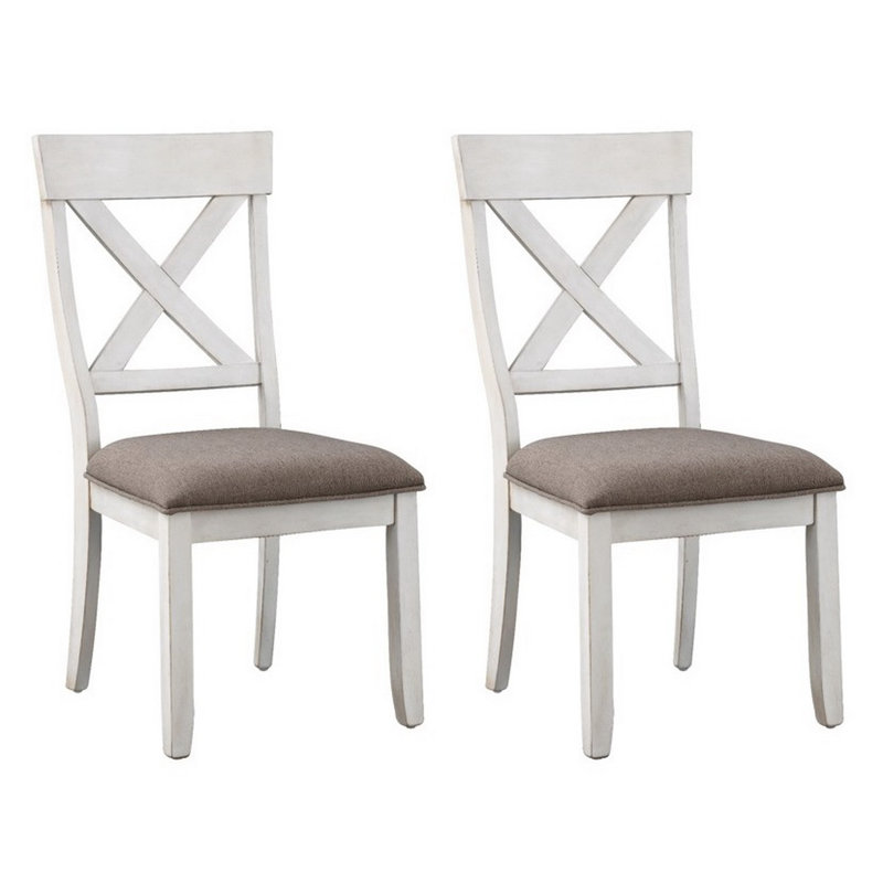 Fauteuil Daian, Crème / brun