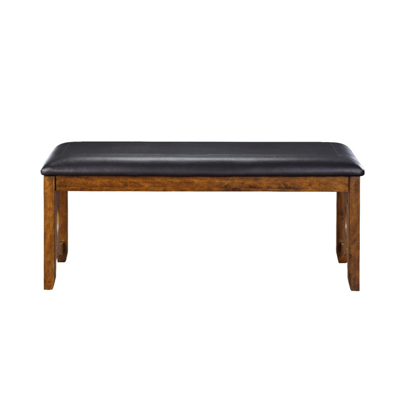Faux Leather Upholstered Bench