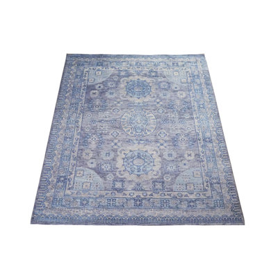 8X10 Khotan Hand-Knotted Wool Area Rug