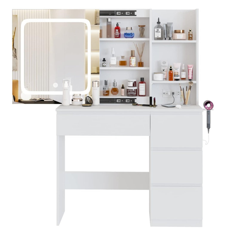 Kenyla Vanity, White