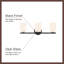 Ezra 22-in Black dimmable Bathroom Vanity Light
