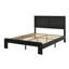 Structure de lit plateforme en bois avec conception silencieuse, aucun sommier tapissier requis, assemblage facile et grand rangement sous le lit pour une commodité maximale-1706923918