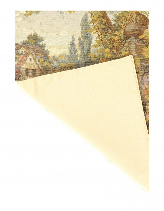Genre Tapestry Landscape Romantic Vintage 1'9'' X 2'4''