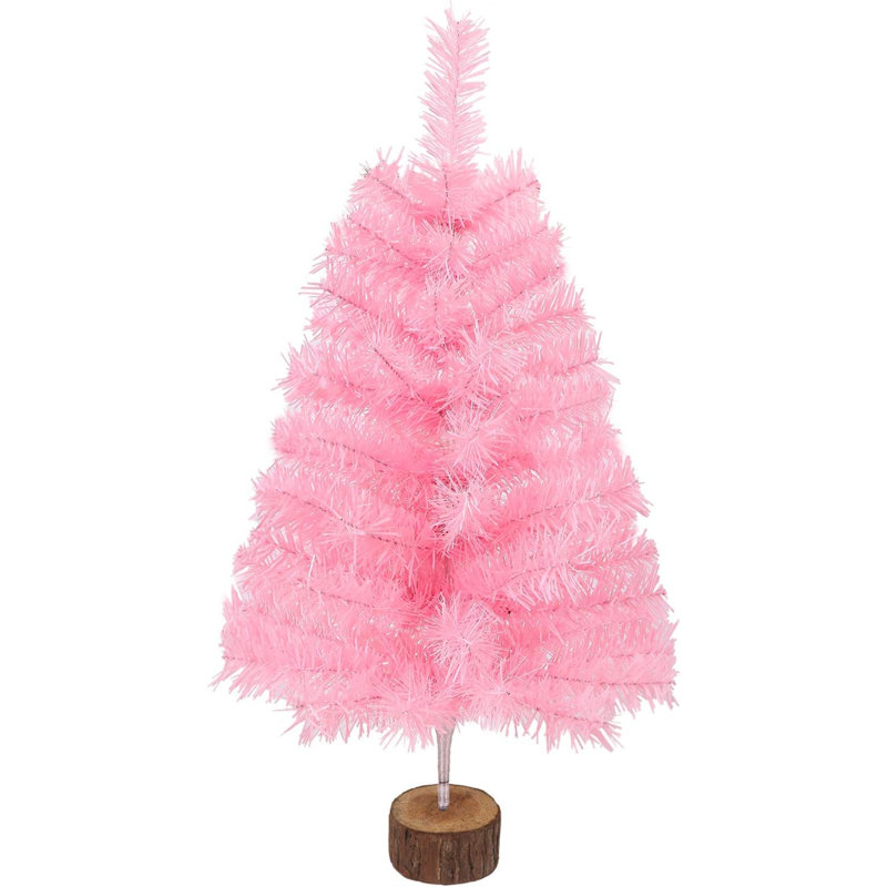 Artificial Tree Stand For Max. Tree Height Under 6 Ft., White/Pink