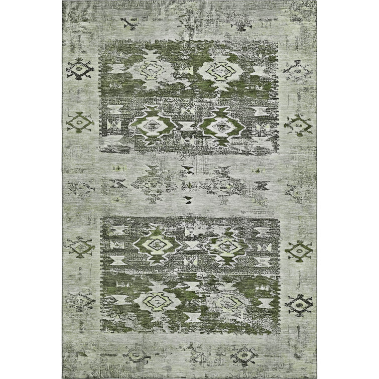 Premium Machine Washable Honig AMF1662 Global Rug