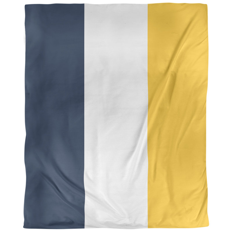 Tissu de basket-ball denver, Bleu minuit / blanc / jaune