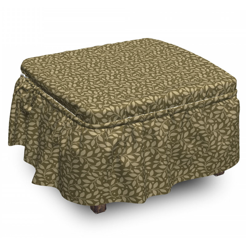 Ensemble de housse pour repose-pieds 2 pièces, Motif 2