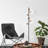 Modern Floor Lamp with Metal Body & Glass Cap, Black Finish, 35.4 x 8.7 x 64.2 inches | 6 x E14 Socket (Max 40W) | Stylish Scandinavian Design with On/Off Button | Perfect for Living Room & Bedroom Décor-1955766186-1973172865