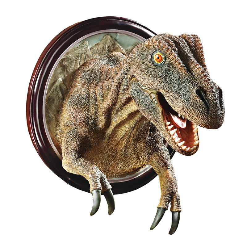 T-Rex Dinosaur Handmade Animals Wall Decor on Polyresin