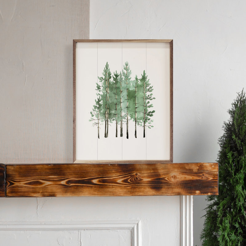 Watercolor Coniferous, 40" H x 32" W