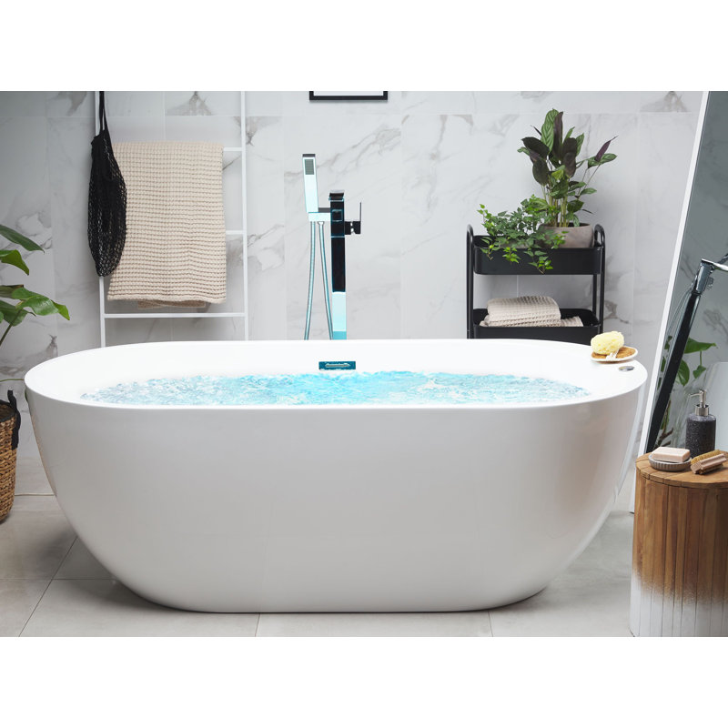 Potvin 1700mm x 800mm Whirlpool Acrylic Bathtub