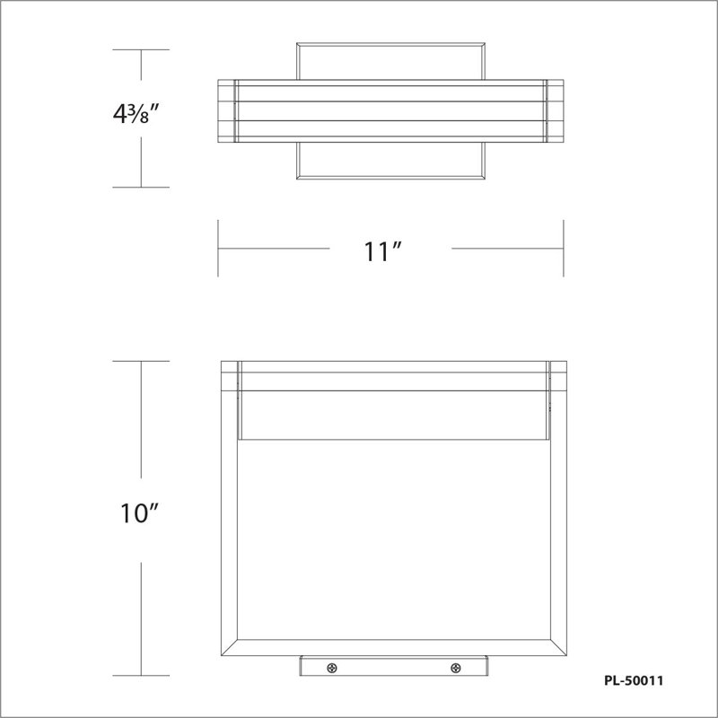 Dimmable LED Wall Mounted Picture Light, Black, 4.31" H x 10" W x 11" D