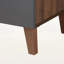 Bureau de rangement contemporain Revolve en noyer et gris foncé, H 51,8 po x l 56,5 po x P 17,49 po