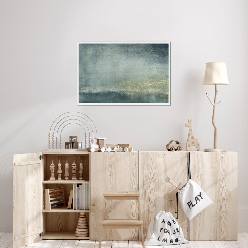 River View V by Sharon Gordon - Painting, 24cm H x 34cm W, White Framed Paper Print
