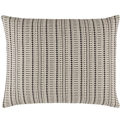 Couvre-oreiller en jacquard noir Fira