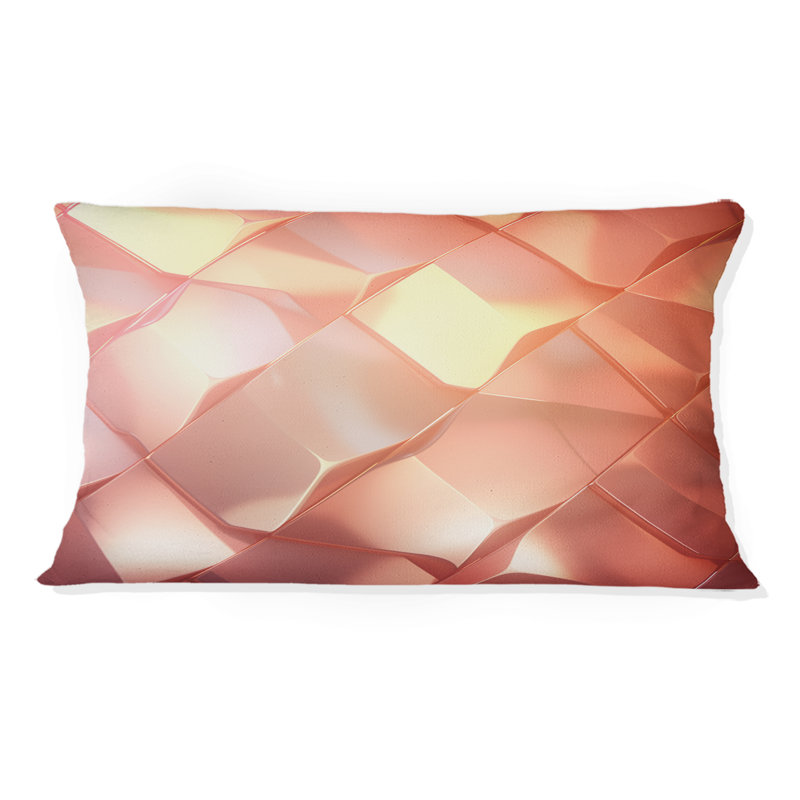 Coussin décoratif à motif géométrique abstrait Diamond Morning