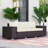 3 Seater Wicker Sofa with Storage and Thickened Cushions, Rattan Outdoor Patio Sofa with Wide Armrests and Seat, Wicker Outdoor Couch for Porch, Garden, Backyard-434548663