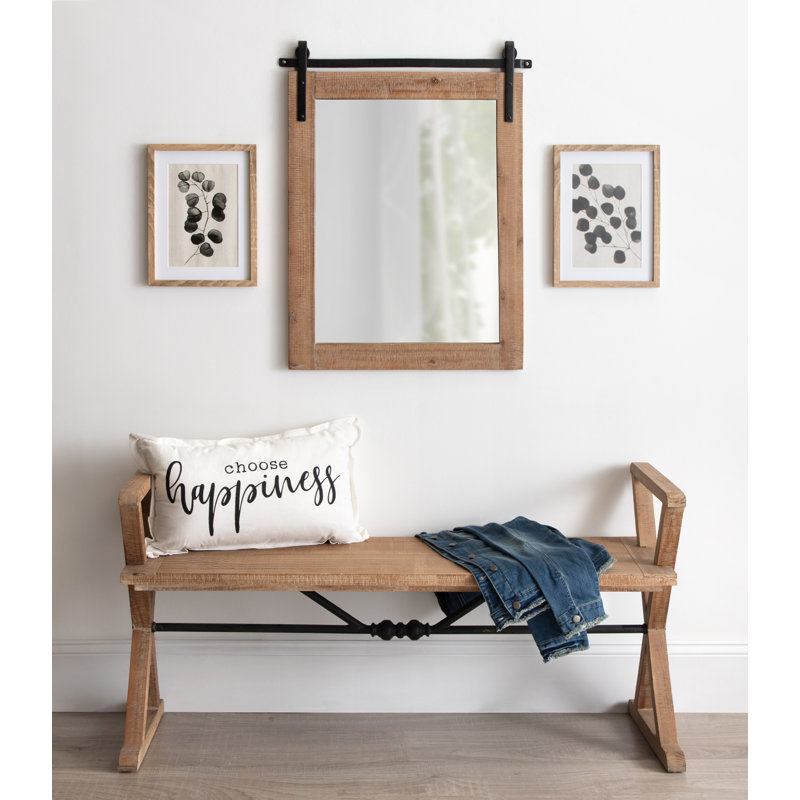 Miroir Dayanah, Brun rustique, 26,75 po x 19,5 po