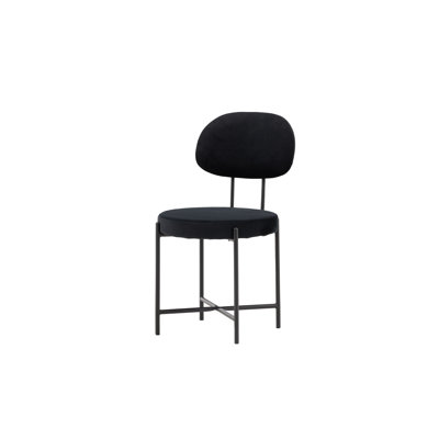 Belser 48cm H 100% Polyester Velvet Upholstered King Louis Back Side Chair