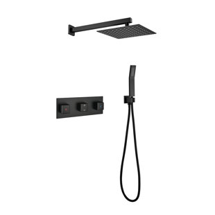 Système de douche complet avec valve brute