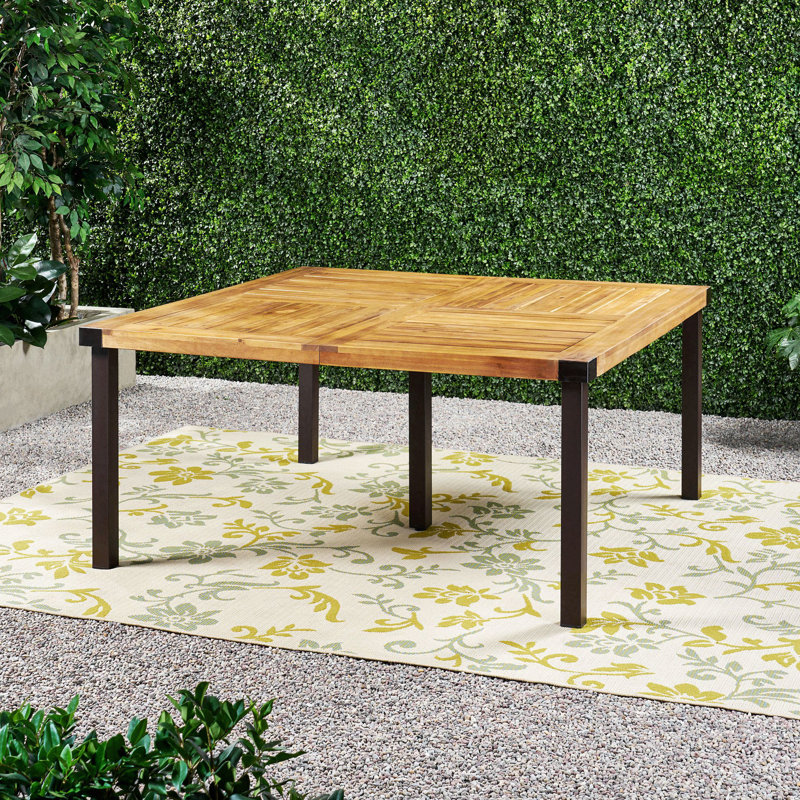 Table de salle à manger extérieure 64 po toutes saisons avec surface à séchage rapide 64 po