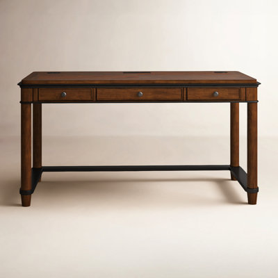 Alder Writing Desk with Power Outlet