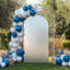 1.8m Wedding Arch Stand Round Top and Half Moon, Backdrop Stand Arch Colourful Elastic Shiny, Decorative Arches for Party, Wedding, Baby Shower, Banquet-1743818444