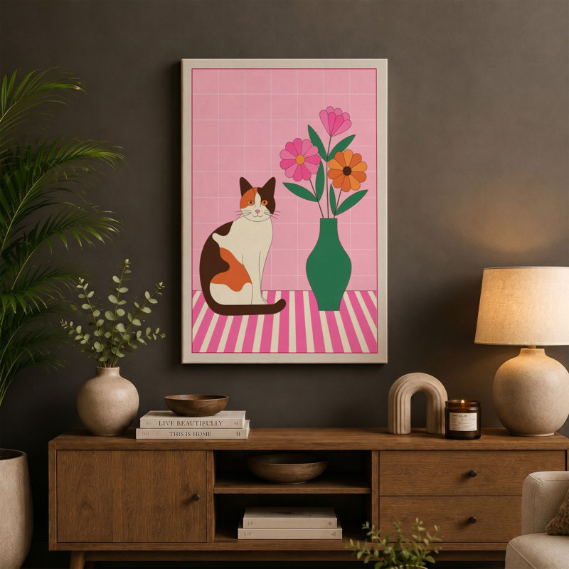 Print, 24x16 - 61.0 x 40.6 cm, Teal Border