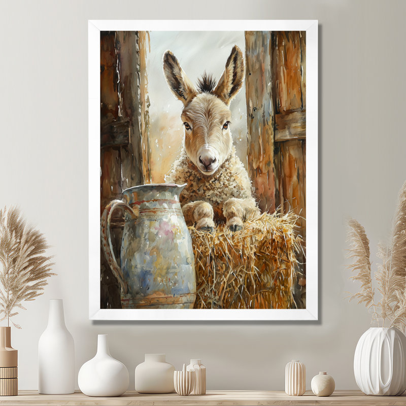 Dulcio - Animals Canvas Art Print, H 44 po x l 34 po, Reproduction encadrée d'une seule photo, Blanc